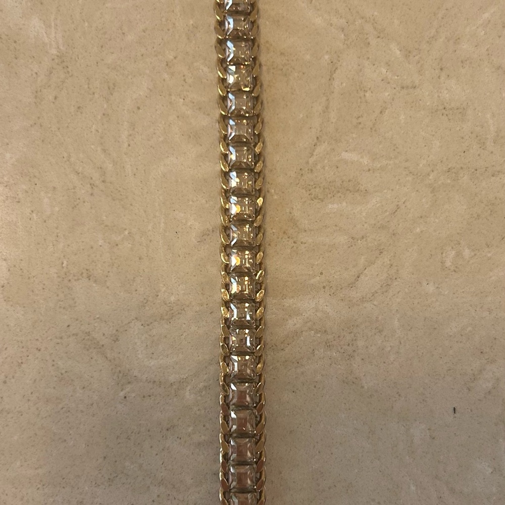 Henri Bendel Gold-Tone Crystal Bracelet